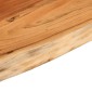 vidaXL Ράφι Επιτοίχιο Ορθ. Live Edge 120x30x3,8 εκ. Μασίφ Ξύλο Ακακίας