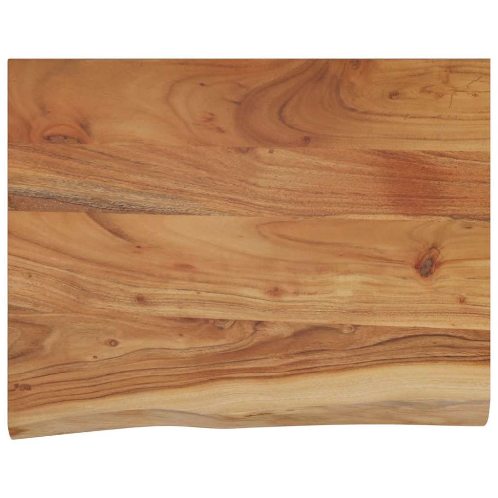 vidaXL Ράφι Επιτοίχιο Ορθ. Live Edge 50x40x3,8 εκ. Μασίφ Ξύλο Ακακίας