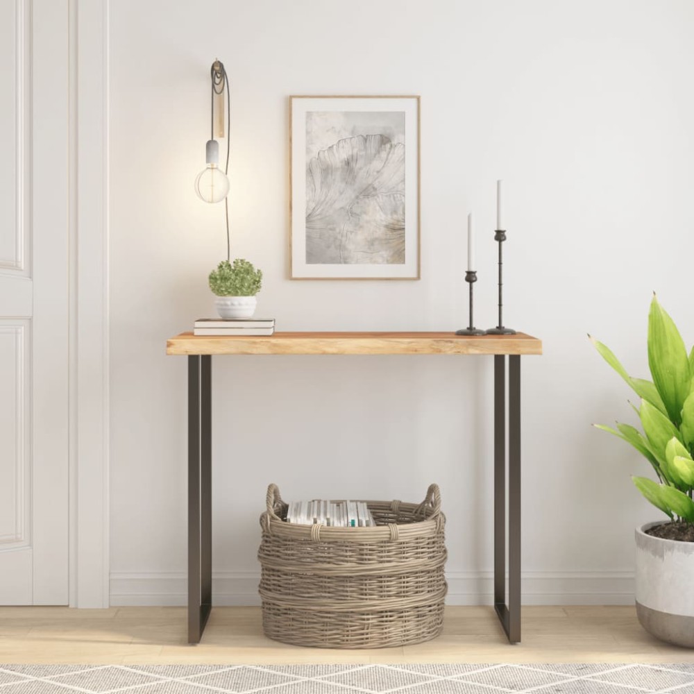 vidaXL Επιφάνεια Τραπεζιού Ορθογώνια 90x40x3,8 εκ. Μασίφ Ξύλο Ακακίας