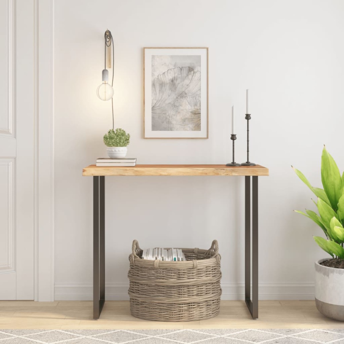 vidaXL Επιφάνεια Τραπεζιού Ορθογώνια 90x40x3,8 εκ. Μασίφ Ξύλο Ακακίας
