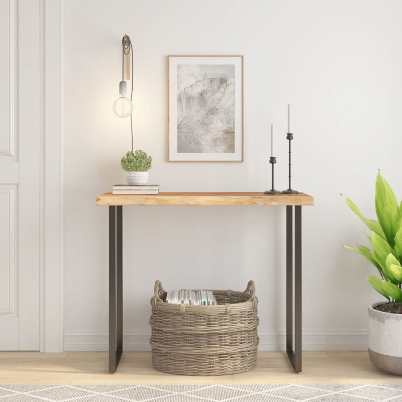 vidaXL Επιφάνεια Τραπεζιού Ορθογώνια 90x40x3,8 εκ. Μασίφ Ξύλο Ακακίας