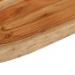 vidaXL Πάγκος Μπάνιου Ορθογώνιος 70x60x3,8 εκ. από Μασίφ Ξύλο Ακακίας