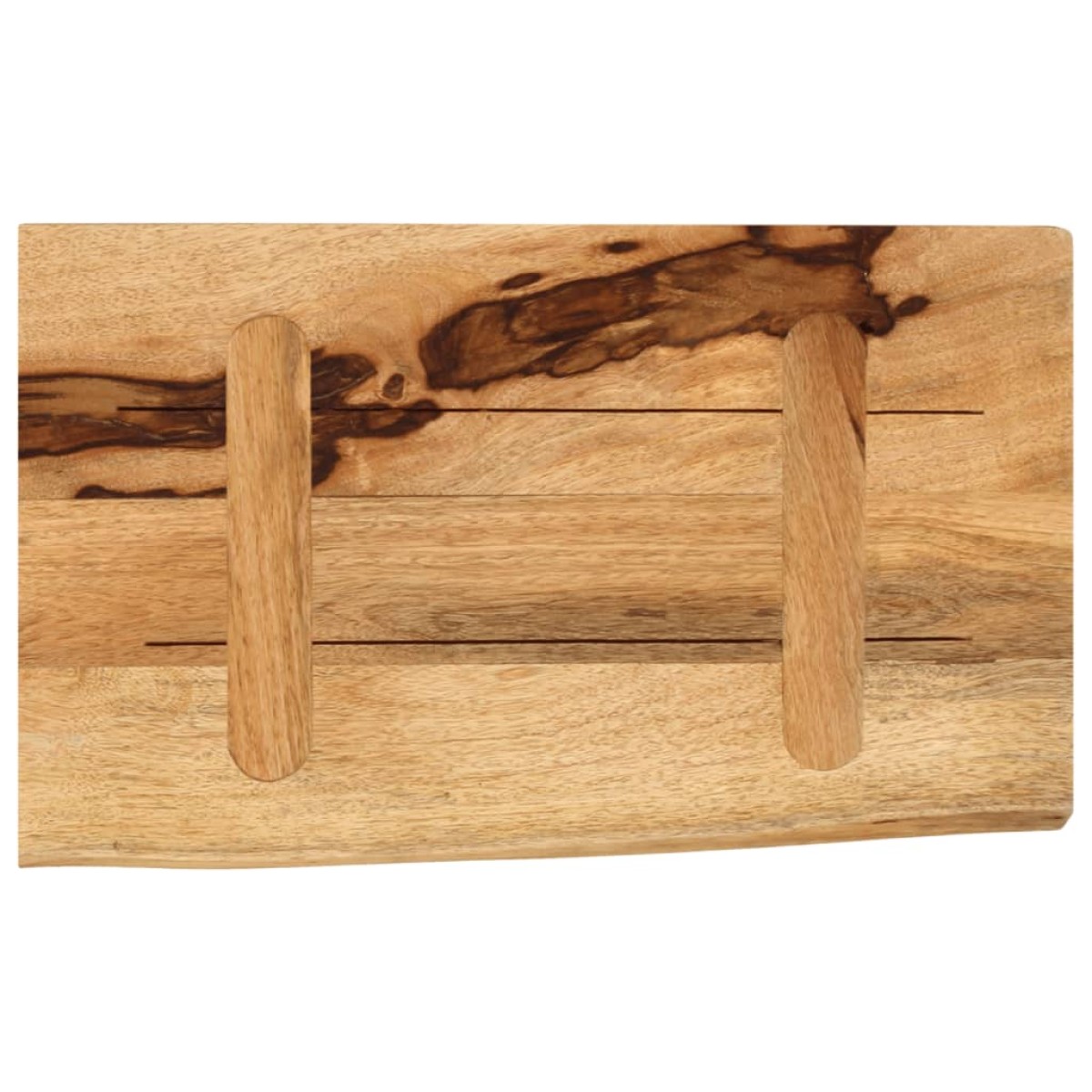 vidaXL Επιφάνεια Τραπεζιού 60x20x2,5 εκ. Live Edge Μασίφ Ξύλο Μάνγκο