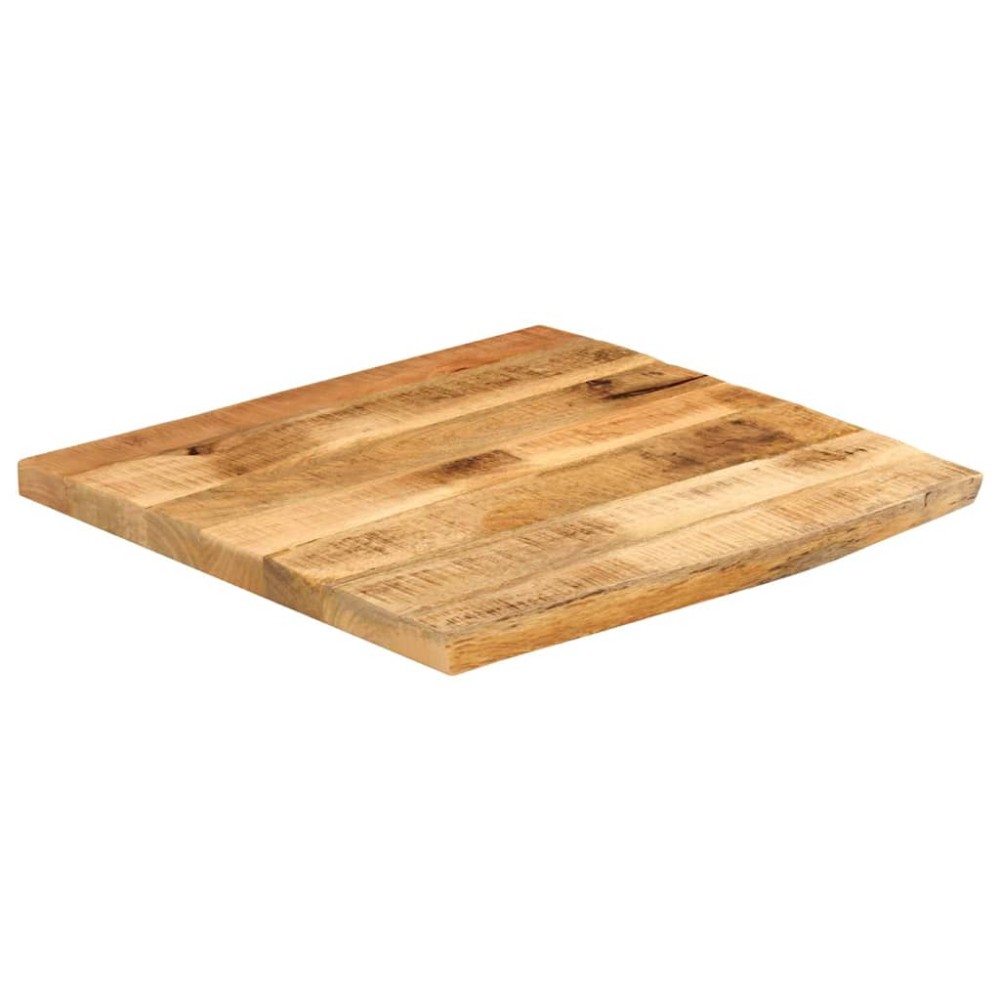 vidaXL Επιφάνεια Τραπεζιού 40x40x2,5 εκ. Live Edge Μασίφ Ξύλο Μάνγκο