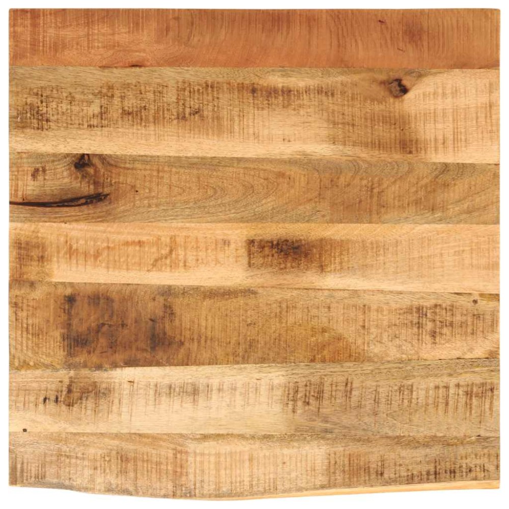vidaXL Επιφάνεια Τραπεζιού 40x40x2,5 εκ. Live Edge Μασίφ Ξύλο Μάνγκο