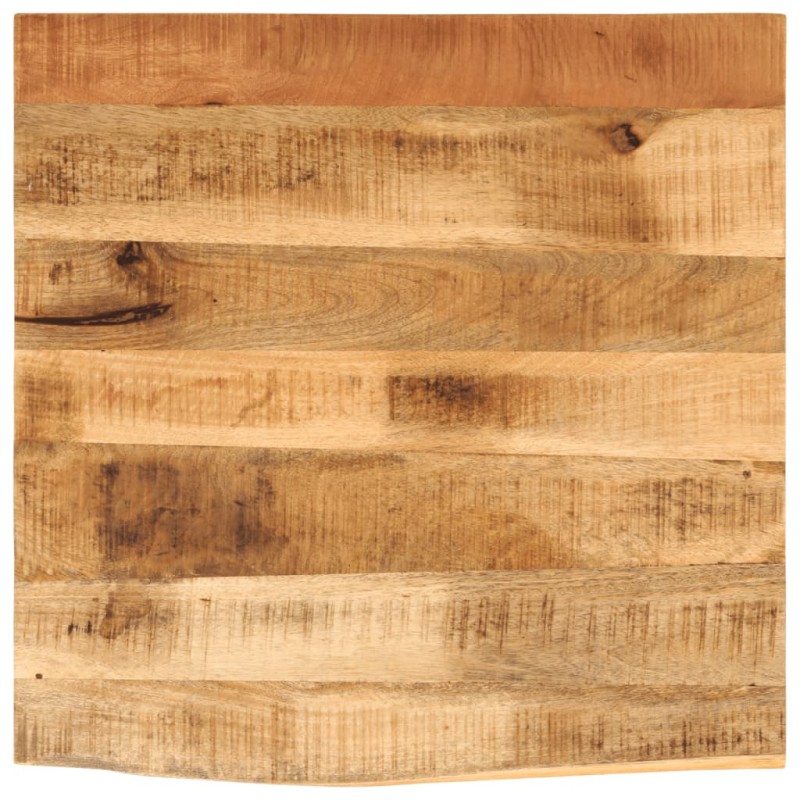 vidaXL Επιφάνεια Τραπεζιού 60x60x2,5 εκ. Live Edge Μασίφ Ξύλο Μάνγκο