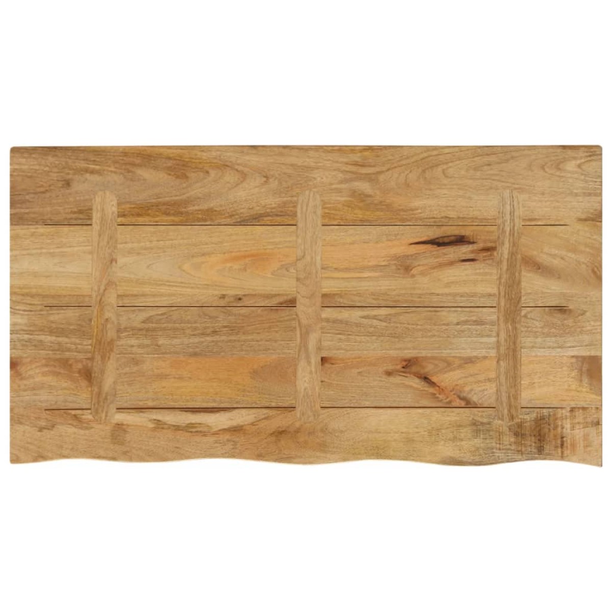 vidaXL Επιφάνεια Τραπεζιού 100x60x2,5 εκ. Live Edge Μασίφ Ξύλο Μάνγκο