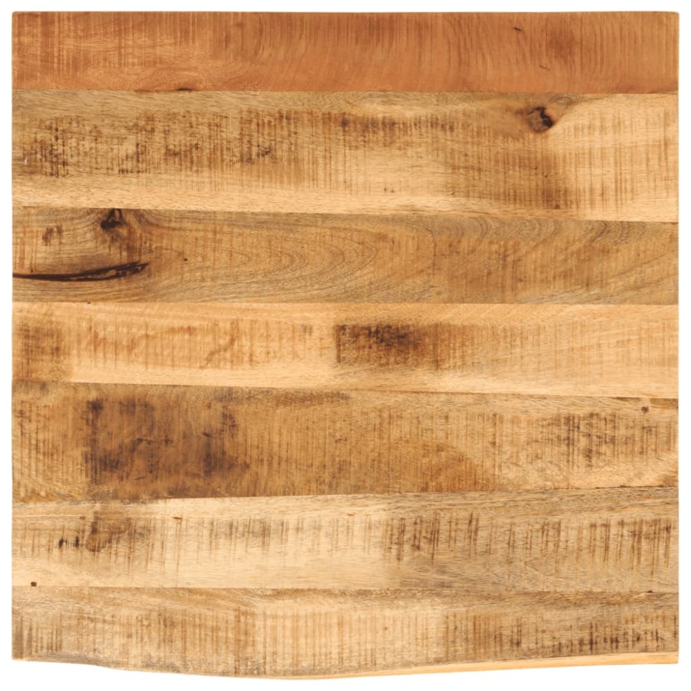 vidaXL Επιφάνεια Τραπεζιού 80x80x2,5 εκ. Live Edge Μασίφ Ξύλο Μάνγκο