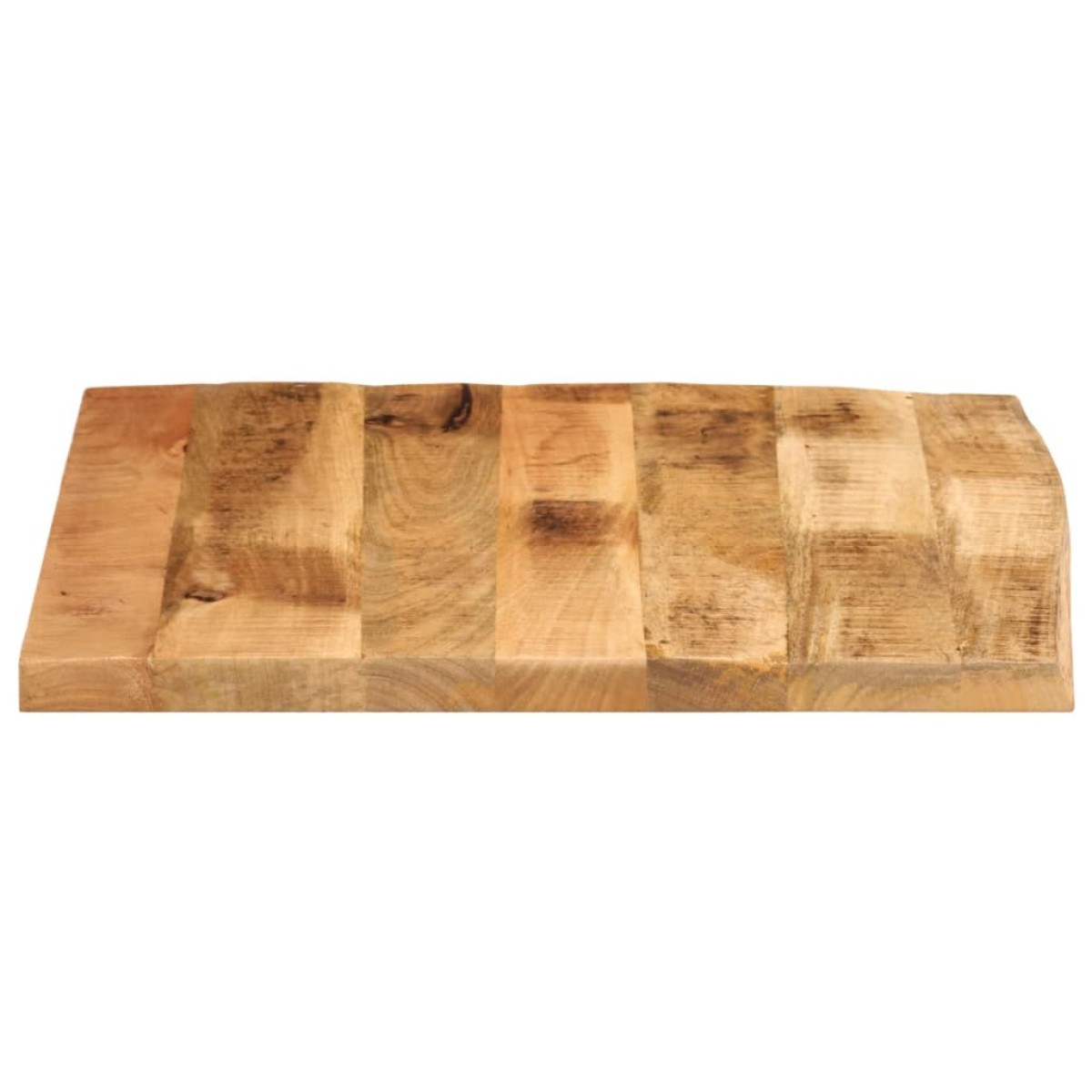 vidaXL Επιφάνεια Τραπεζιού 80x80x2,5 εκ. Live Edge Μασίφ Ξύλο Μάνγκο