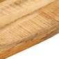 vidaXL Επιφάνεια Τραπεζιού 80x80x2,5 εκ. Live Edge Μασίφ Ξύλο Μάνγκο