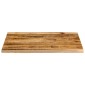 vidaXL Επιφάνεια Τραπεζιού 100x80x2,5 εκ. Live Edge Μασίφ Ξύλο Μάνγκο