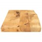 vidaXL Επιφάνεια Τραπεζιού 70x40x3,8 εκ. Live Edge Μασίφ Ξύλο Μάνγκο