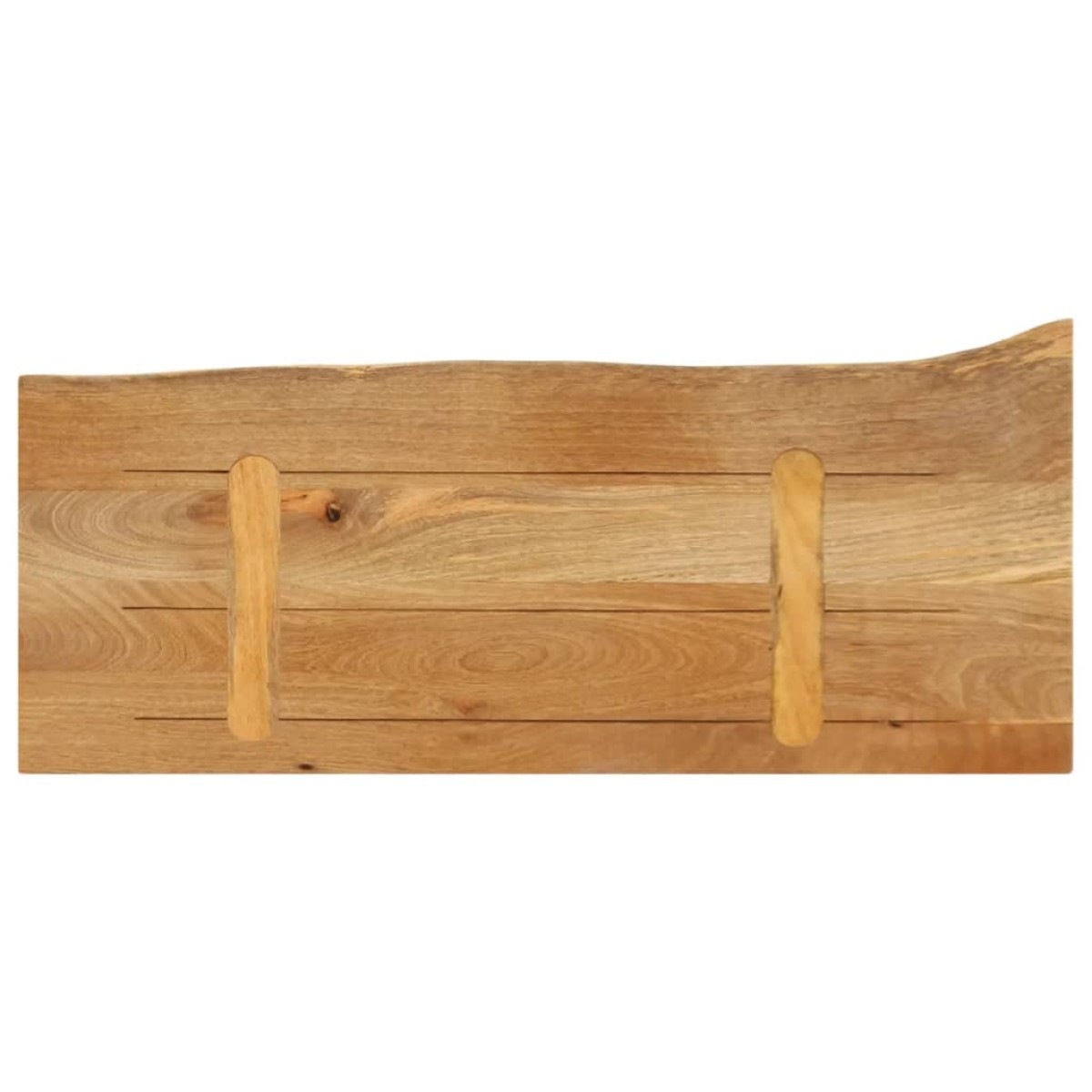 vidaXL Επιφάνεια Τραπεζιού 90x30x2,5 εκ. Live Edge Μασίφ Ξύλο Μάνγκο