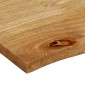 vidaXL Επιφάνεια Τραπεζιού 100x80x2,5 εκ. Live Edge Μασίφ Ξύλο Μάνγκο