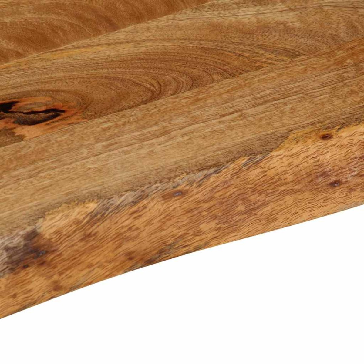 vidaXL Επιφάνεια Τραπεζιού 40x20x3,8 εκ. Live Edge Μασίφ Ξύλο Μάνγκο