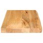 vidaXL Επιφάνεια Τραπεζιού 50x40x3,8 εκ. Live Edge Μασίφ Ξύλο Μάνγκο
