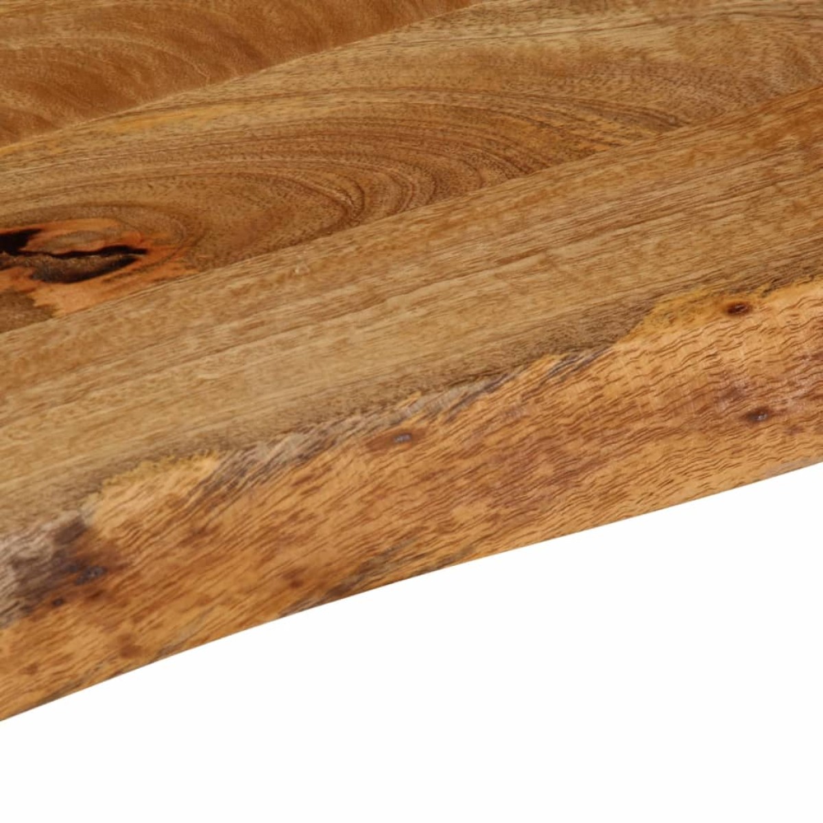 vidaXL Επιφάνεια Τραπεζιού 50x40x3,8 εκ. Live Edge Μασίφ Ξύλο Μάνγκο
