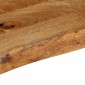 vidaXL Επιφάνεια Τραπεζιού 50x40x3,8 εκ. Live Edge Μασίφ Ξύλο Μάνγκο
