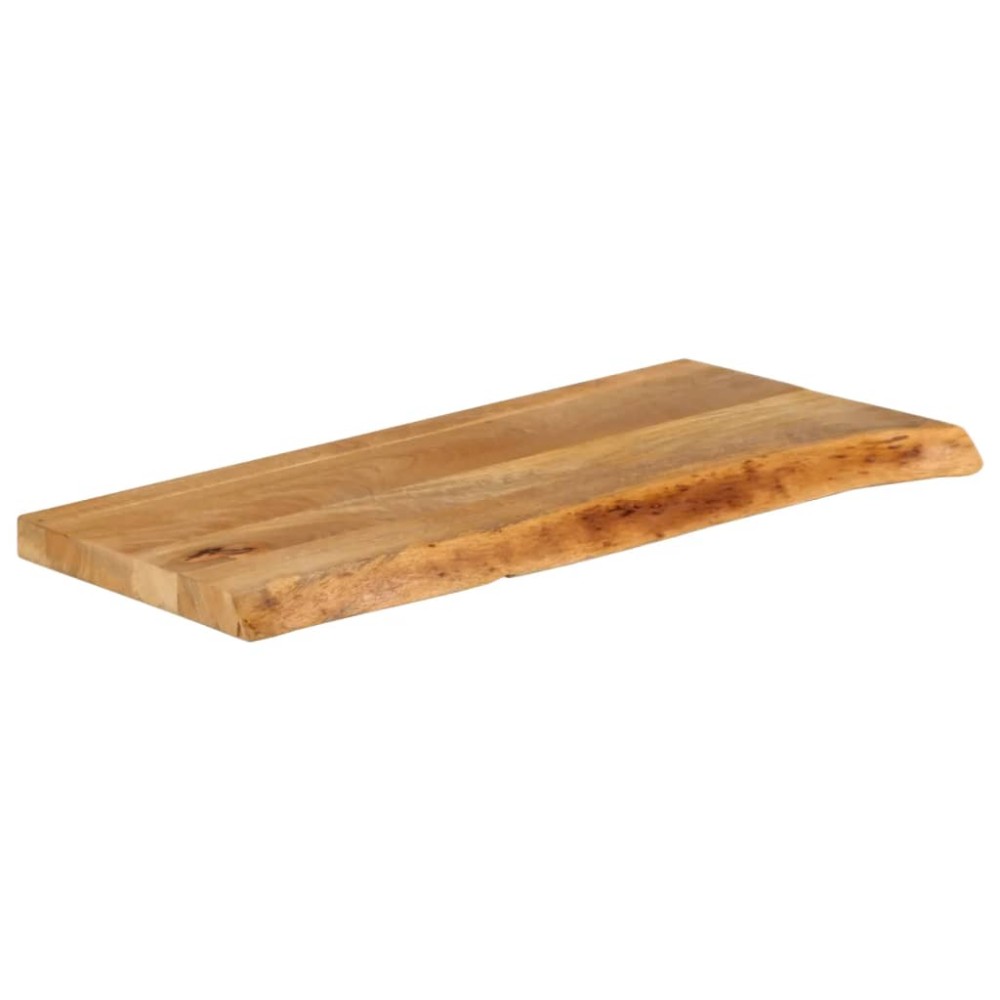 vidaXL Επιφάνεια Τραπεζιού 80x40x3,8 εκ. Live Edge Μασίφ Ξύλο Μάνγκο