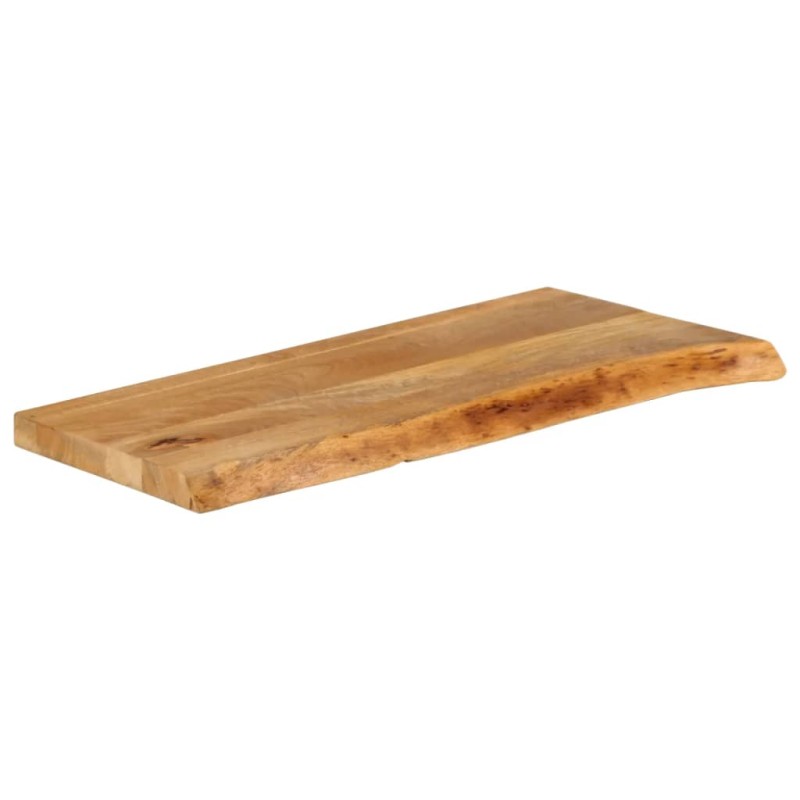 vidaXL Επιφάνεια Τραπεζιού 80x40x3,8 εκ. Live Edge Μασίφ Ξύλο Μάνγκο