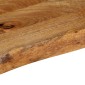 vidaXL Επιφάνεια Τραπεζιού 80x40x3,8 εκ. Live Edge Μασίφ Ξύλο Μάνγκο