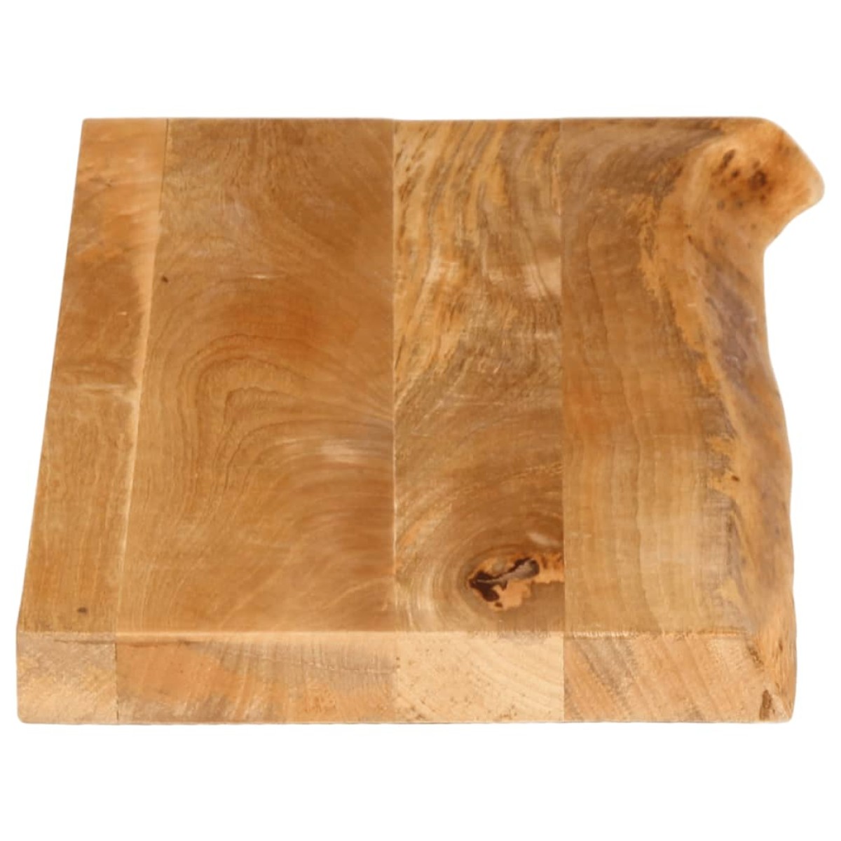 vidaXL Επιφάνεια Τραπεζιού 90x40x3,8 εκ. Live Edge Μασίφ Ξύλο Μάνγκο