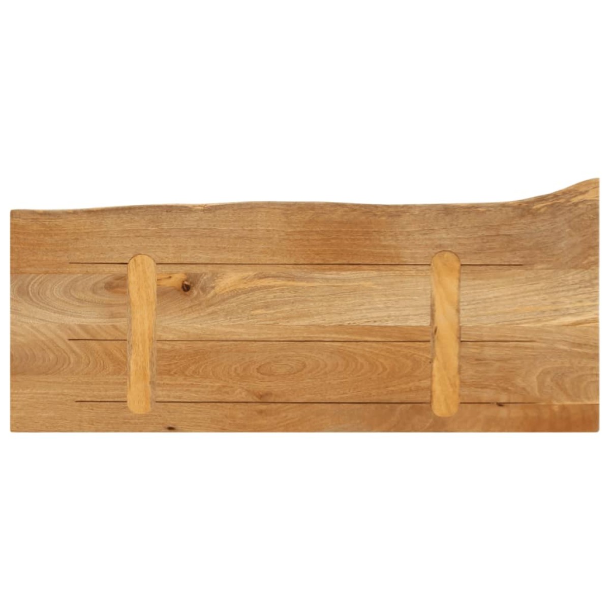 vidaXL Επιφάνεια Τραπεζιού 90x40x3,8 εκ. Live Edge Μασίφ Ξύλο Μάνγκο
