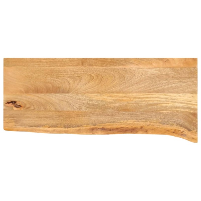 vidaXL Επιφάνεια Τραπεζιού 90x40x3,8 εκ. Live Edge Μασίφ Ξύλο Μάνγκο
