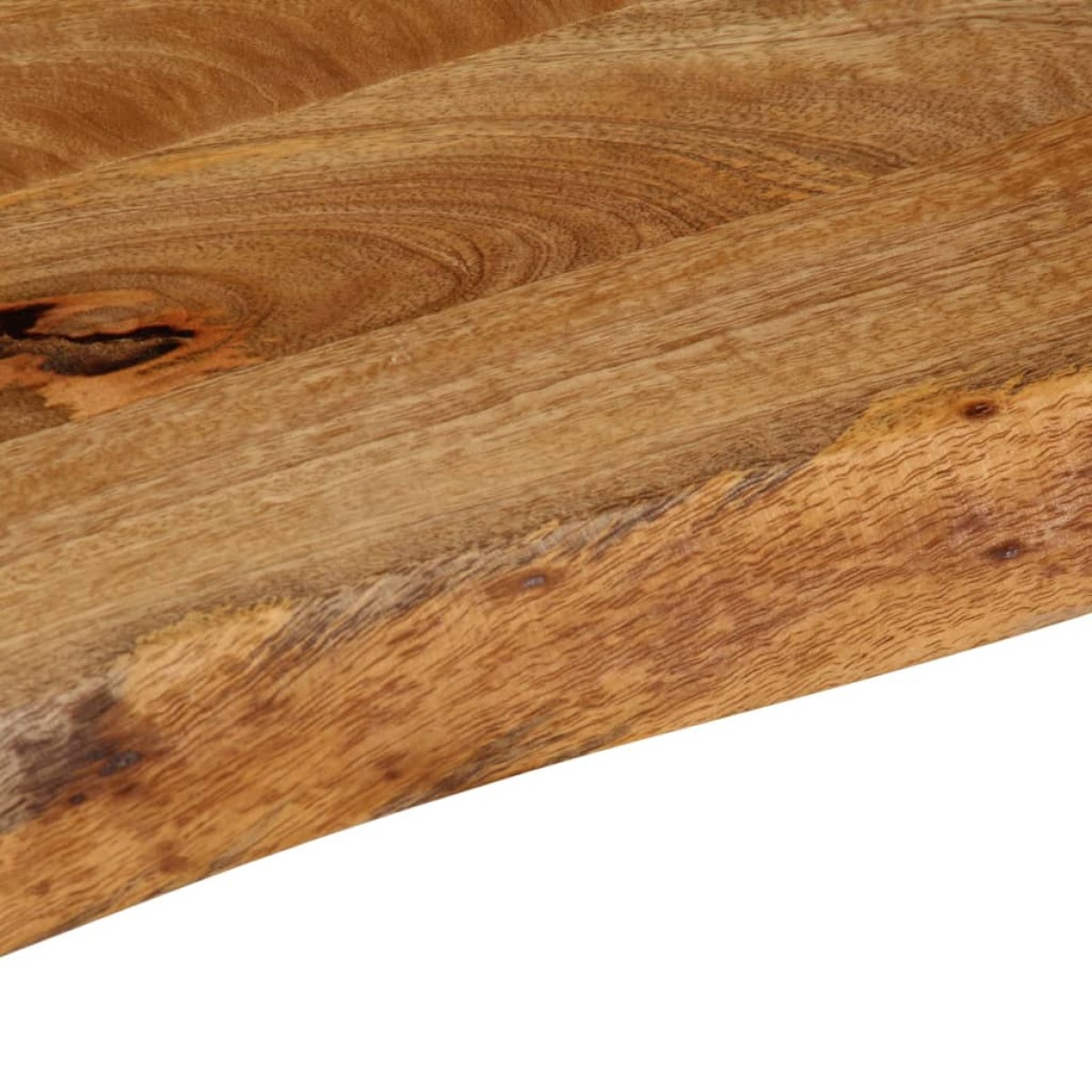 vidaXL Επιφάνεια Τραπεζιού 110x40x3,8 εκ. Live Edge Μασίφ Ξύλο Μάνγκο