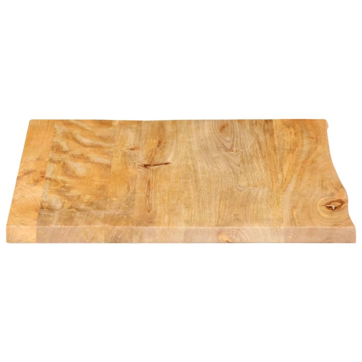 vidaXL Επιφάνεια Τραπεζιού 60x60x3,8 εκ. Live Edge Μασίφ Ξύλο Μάνγκο