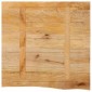 vidaXL Επιφάνεια Τραπεζιού 60x60x3,8 εκ. Live Edge Μασίφ Ξύλο Μάνγκο