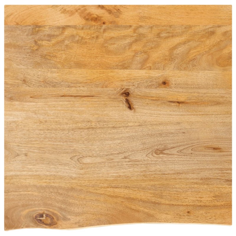 vidaXL Επιφάνεια Τραπεζιού 60x60x3,8 εκ. Live Edge Μασίφ Ξύλο Μάνγκο