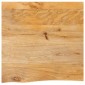 vidaXL Επιφάνεια Τραπεζιού 60x60x3,8 εκ. Live Edge Μασίφ Ξύλο Μάνγκο