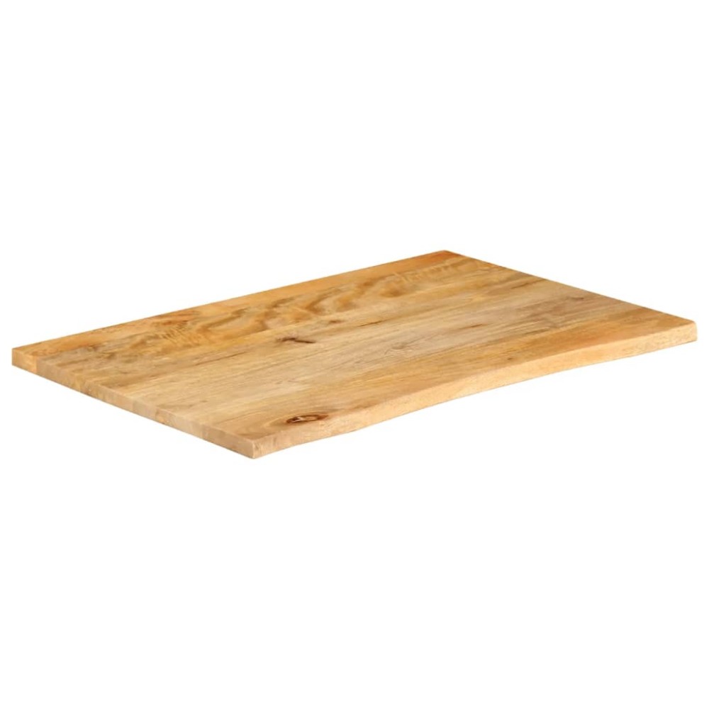 vidaXL Επιφάνεια Τραπεζιού 70x60x3,8 εκ. Live Edge Μασίφ Ξύλο Μάνγκο