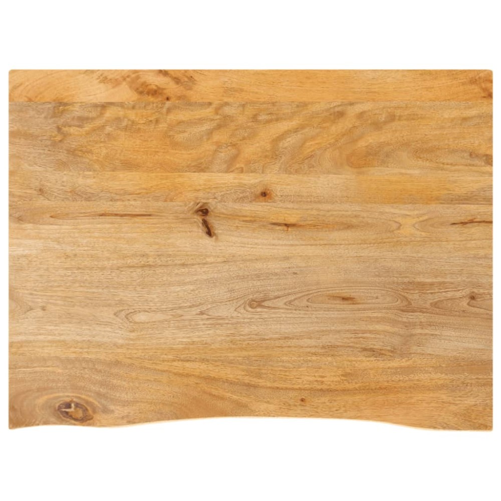 vidaXL Επιφάνεια Τραπεζιού 70x60x3,8 εκ. Live Edge Μασίφ Ξύλο Μάνγκο
