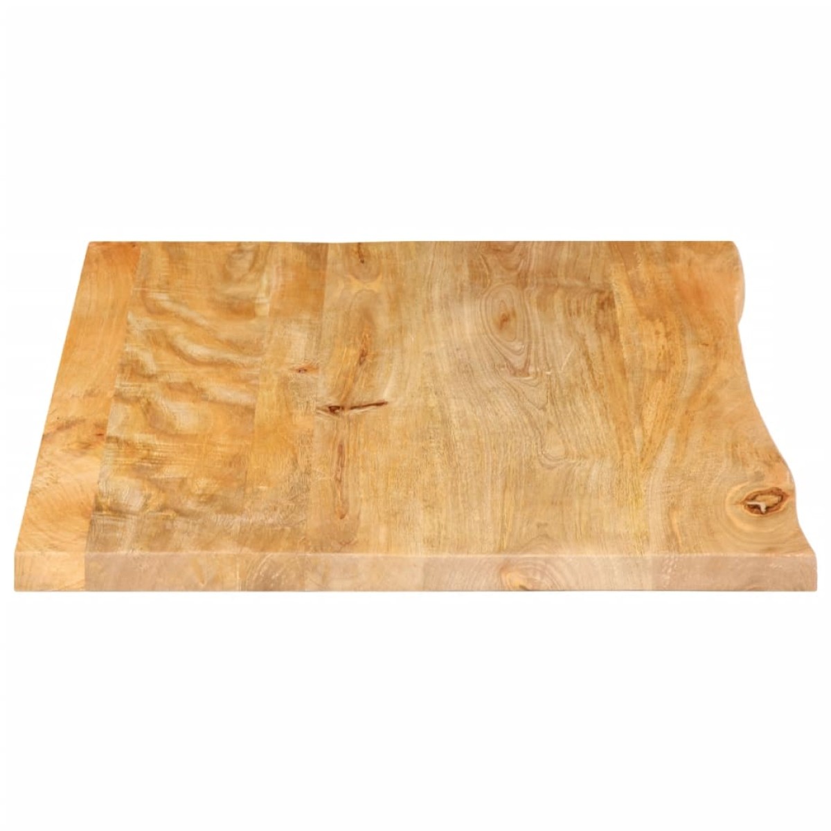 vidaXL Επιφάνεια Τραπεζιού 90x60x3,8 εκ. Live Edge Μασίφ Ξύλο Μάνγκο