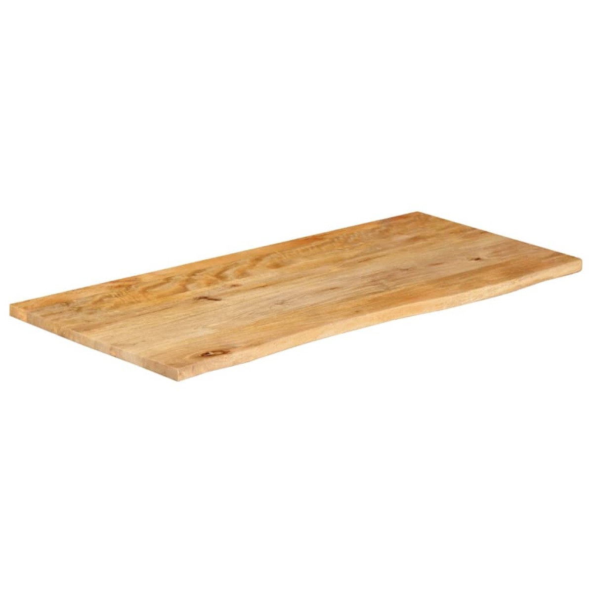 vidaXL Επιφάνεια Τραπεζιού 100x60x3,8 εκ. Live Edge Μασίφ Ξύλο Μάνγκο