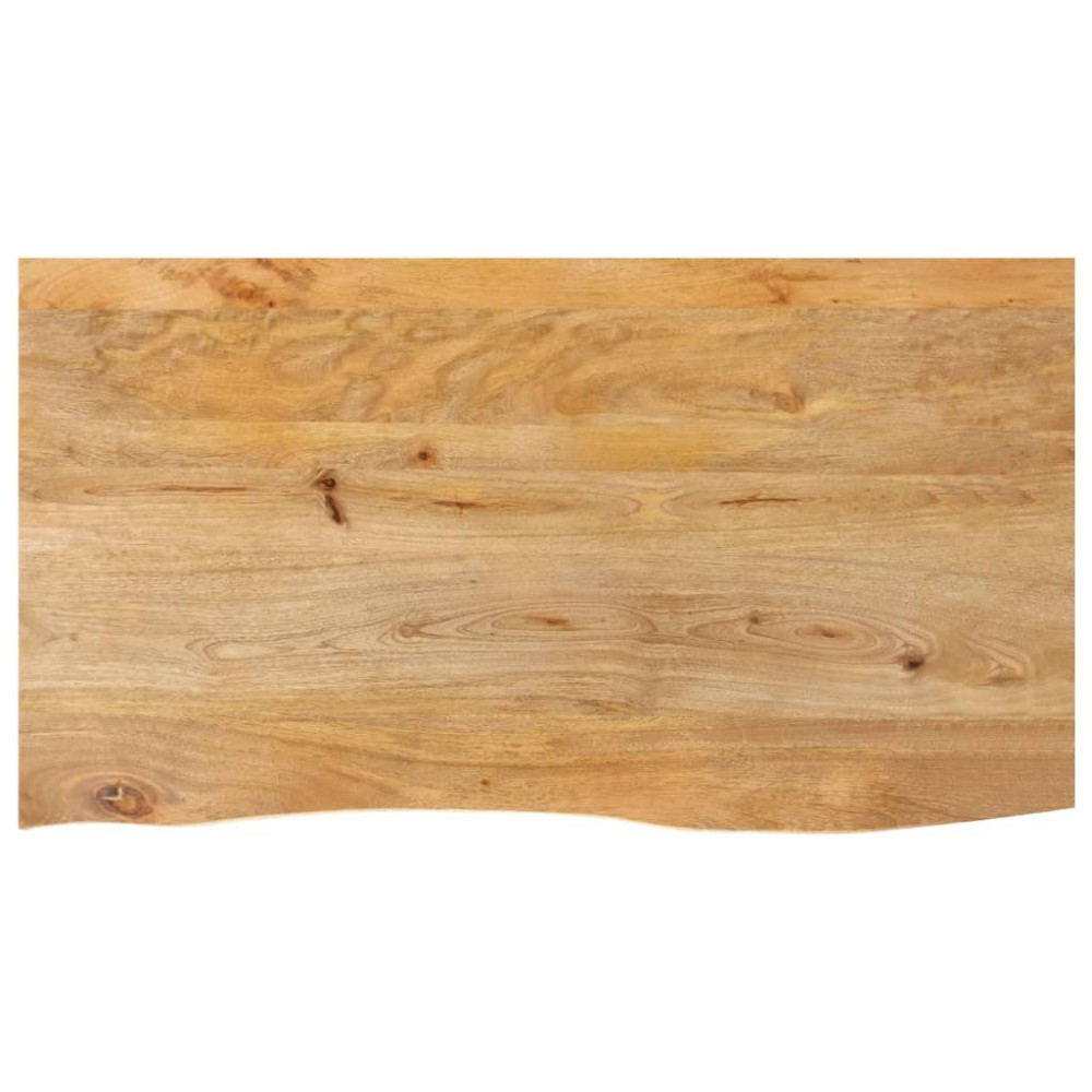 vidaXL Επιφάνεια Τραπεζιού 100x60x3,8 εκ. Live Edge Μασίφ Ξύλο Μάνγκο