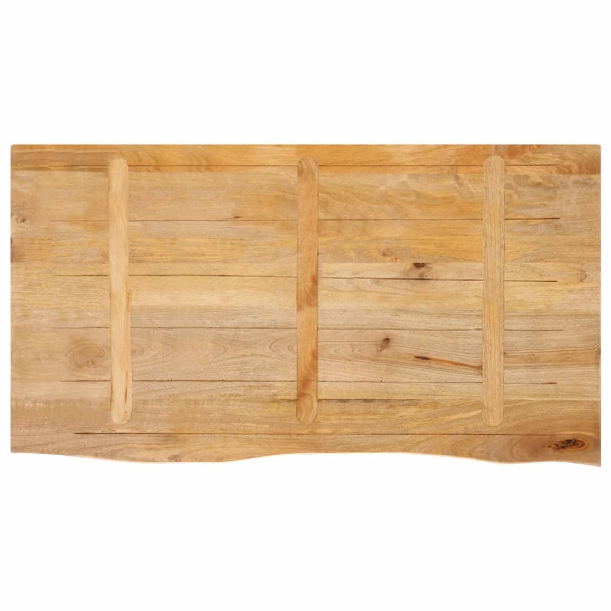 vidaXL Επιφάνεια Τραπεζιού 100x60x3,8 εκ. Live Edge Μασίφ Ξύλο Μάνγκο