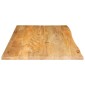 vidaXL Επιφάνεια Τραπεζιού 120x60x3,8 εκ. Live Edge Μασίφ Ξύλο Μάνγκο