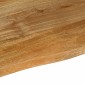 vidaXL Επιφάνεια Τραπεζιού 120x60x3,8 εκ. Live Edge Μασίφ Ξύλο Μάνγκο