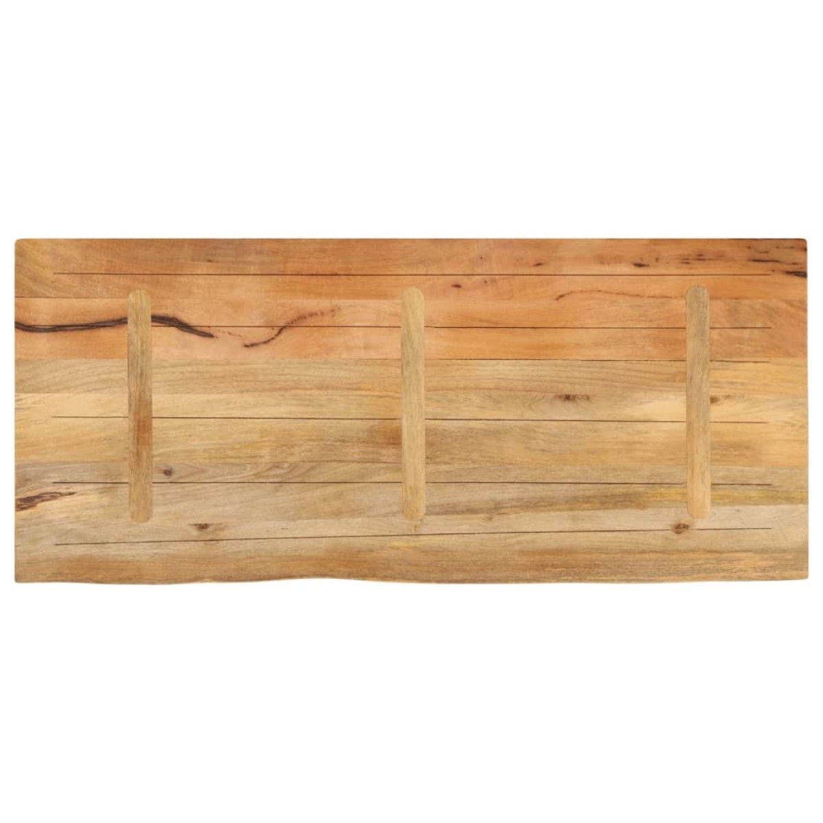 vidaXL Επιφάνεια Τραπεζιού 140x60x3,8 εκ. Live Edge Μασίφ Ξύλο Μάνγκο