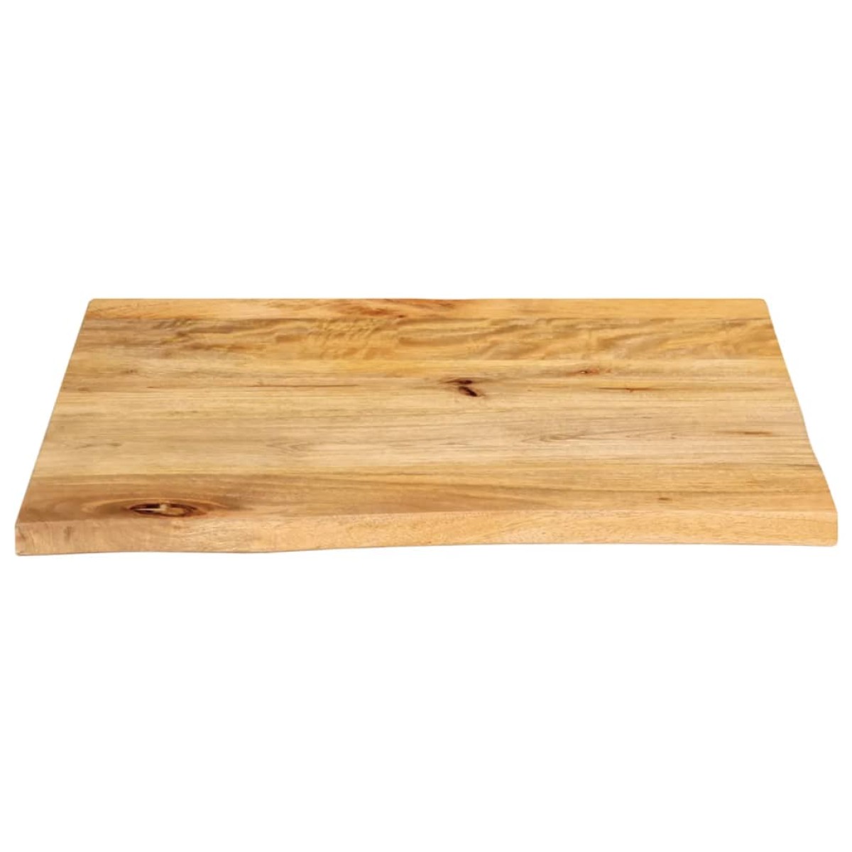vidaXL Επιφάνεια Τραπεζιού 80x80x3,8 εκ. Live Edge Μασίφ Ξύλο Μάνγκο