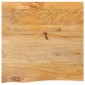 vidaXL Επιφάνεια Τραπεζιού 80x80x3,8 εκ. Live Edge Μασίφ Ξύλο Μάνγκο
