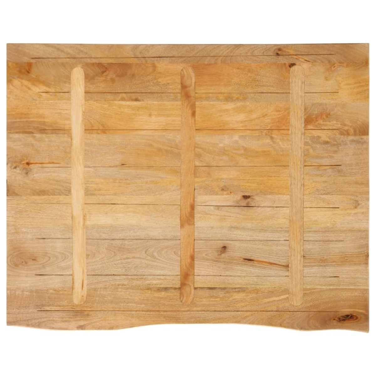 vidaXL Επιφάνεια Τραπεζιού 110x80x3,8 εκ. Live Edge Μασίφ Ξύλο Μάνγκο
