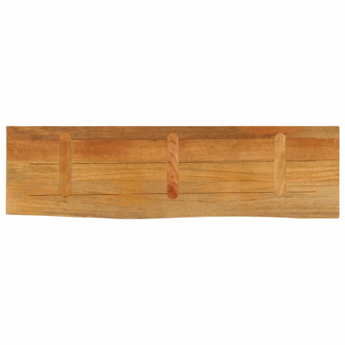 vidaXL Επιφάνεια Τραπεζιού 100x20x2,5 εκ. Live Edge Μασίφ Ξύλο Μάνγκο