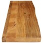 vidaXL Επιφάνεια Τραπεζιού 180x30x2,5 εκ. Live Edge Μασίφ Ξύλο Μάνγκο