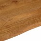 vidaXL Επιφάνεια Τραπεζιού 40x40x2,5 εκ. Live Edge Μασίφ Ξύλο Μάνγκο
