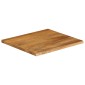 vidaXL Επιφάνεια Τραπεζιού 60x60x2,5 εκ. Live Edge Μασίφ Ξύλο Μάνγκο