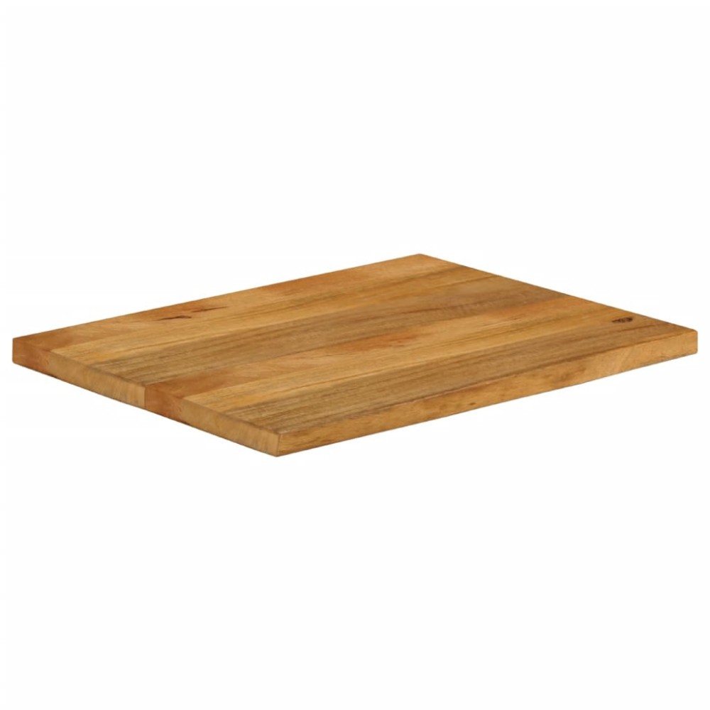 vidaXL Επιφάνεια Τραπεζιού 80x60x2,5 εκ. Live Edge Μασίφ Ξύλο Μάνγκο